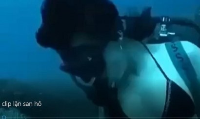 Anh Thư lộ clip nóng thứ ba dưới đáy biển 5 phút không che