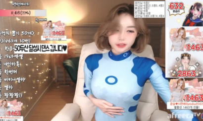 Nữ streamer Ye-seul gây sốc với bộ trang phục mặc như không